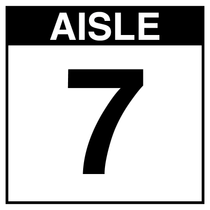 Warehouse Aisle Sign - Aisle 7