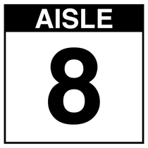 Warehouse Aisle Sign - Aisle 8