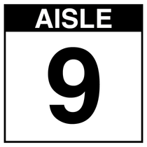 Warehouse Aisle Sign - Aisle 9