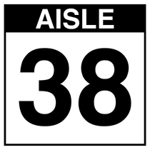 Warehouse Aisle Sign - Aisle 38