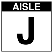 Warehouse Aisle Sign - Aisle J
