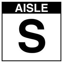 Warehouse Aisle Sign - Aisle S