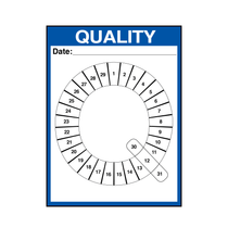KPI Metric Dry Erase Board Single Letter Q (24" x 32")