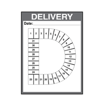 KPI Metric Dry Erase Board Single Letter D (24" x 32")