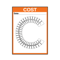 KPI Metric Dry Erase Board Single Letter C (24" x 32")