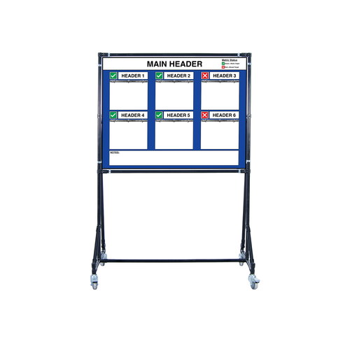 Lean Metric Board 46" x 36" Magnetic Dry Erase Lean Metric Board 46" x 36" Magnetic Dry Erase