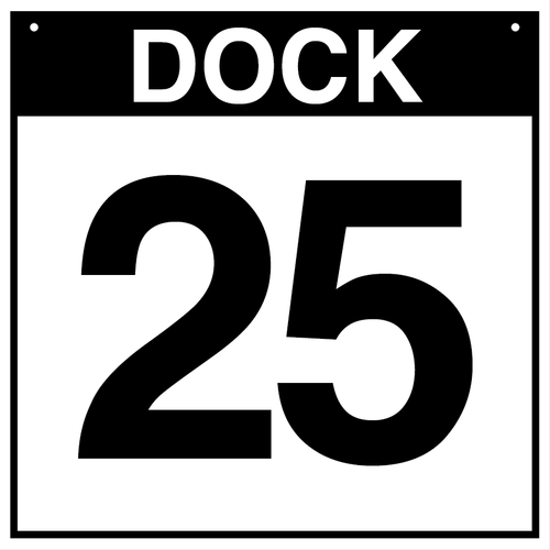 Loading Dock Sign - Dock 25