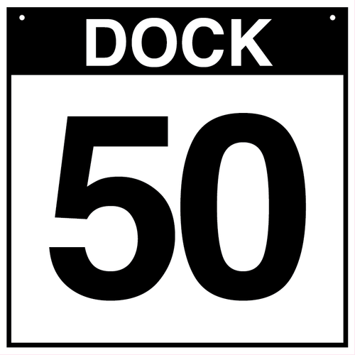Loading Dock Sign - Dock 50