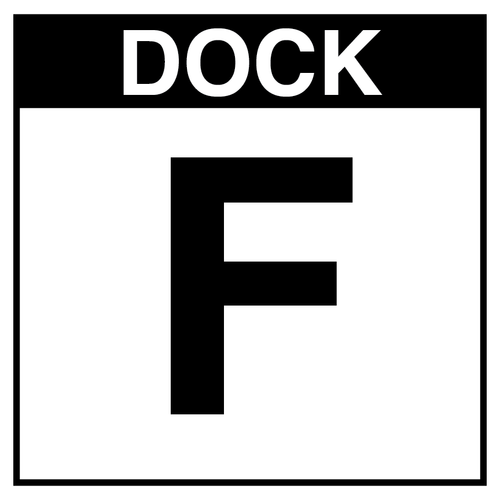 Loading Dock Sign - Dock F