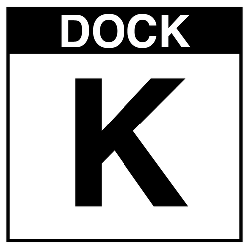Loading Dock Sign - Dock K