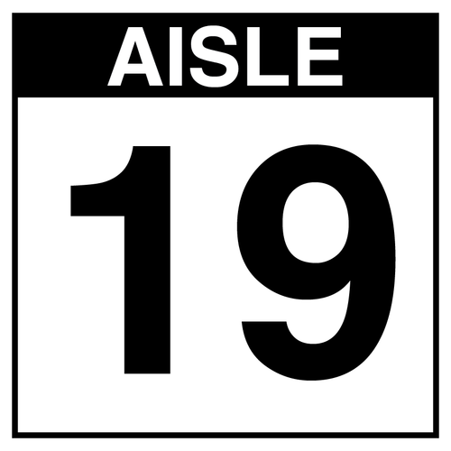 Warehouse Aisle Sign - Aisle 19