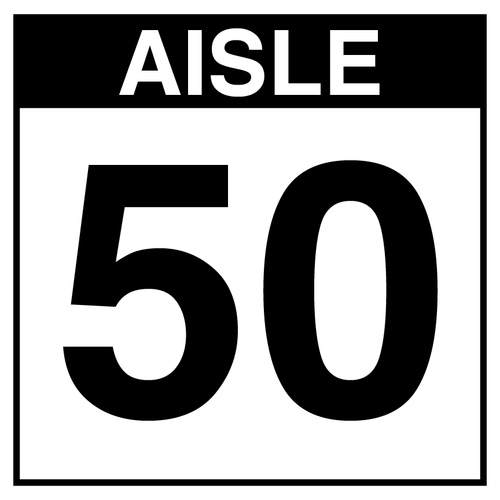 Warehouse Aisle Sign - Aisle 50