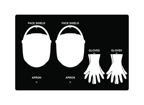 5S PPE Shadow Board (36" x 24")