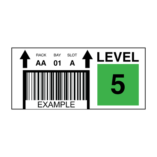 Custom Warehouse Barcode Labels 25 Pack (2.5in x 6in) Magnetic