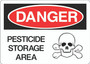 Danger Sign - Pesticide Storage Area