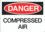 Danger Sign - Compressed Air