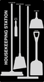 5S Housekeeping Cleaning Shadow Board Broom Station - (Version 8)