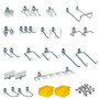 Triton Products 76901 26 Pc Zinc Plated Steel Hook & Bin Assortment for DuraBoard