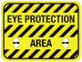 Eye Protection Area - Floor Sign