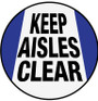 Keep Aisles Clear