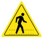 Pedestrian Crossing Floor Sign