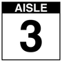 Warehouse Aisle Sign - Aisle 3
