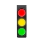 Safety Traffic Light - LED Signal System 5.625" W x 18.5" H
