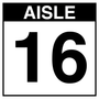 Warehouse Aisle Sign - Aisle 16