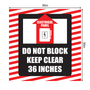 Electrical Panel Clearance Floor Sign (36" x 36") – Do Not Block