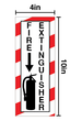 Fire Extinguisher Location Sign - Adhesive Vinyl (4"x10")