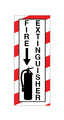 Fire Extinguisher Location Sign - Adhesive Vinyl (4"x10")