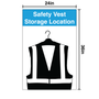 Safety Vest Shadow Board (24" x 36")