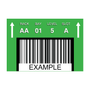 Custom Warehouse Barcode Labels 25 Pack (2.5in x 6in) Adhesive Vinyl