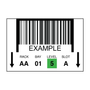 Custom Warehouse Barcode Labels 25 Pack (2.5in x 8in) Adhesive Vinyl