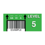 Custom Warehouse Barcode Labels 25 Pack (2.5in x 8in) Adhesive Vinyl