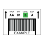 Custom Warehouse Barcode Labels 25 Pack (2.5in x 8in) Magnetic