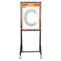 KPI Metric Dry Erase Board Single Letter C (24" x 32")