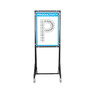 KPI Metric Dry Erase Board Single Letter P (24" x 32")