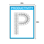 KPI Metric Dry Erase Board Single Letter P (24" x 32")