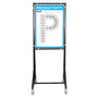 KPI Metric Dry Erase Board Single Letter P (24" x 32")