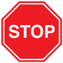 Aisle Stop Sign Hanging Sign