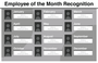 Employee of the Month Recognition Board (72 x 46)