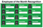 Employee of the Month Recognition Board (72 x 46)