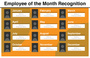 Employee of the Month Recognition Board (72 x 46)
