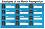 Employee of the Month Recognition Board (72 x 46)