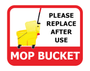 Mop Bucket Floor Sign (12x15)