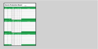 Hourly Production Boards