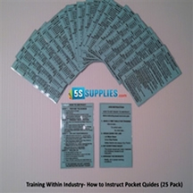 TWI Job Instruction Pocket Cards