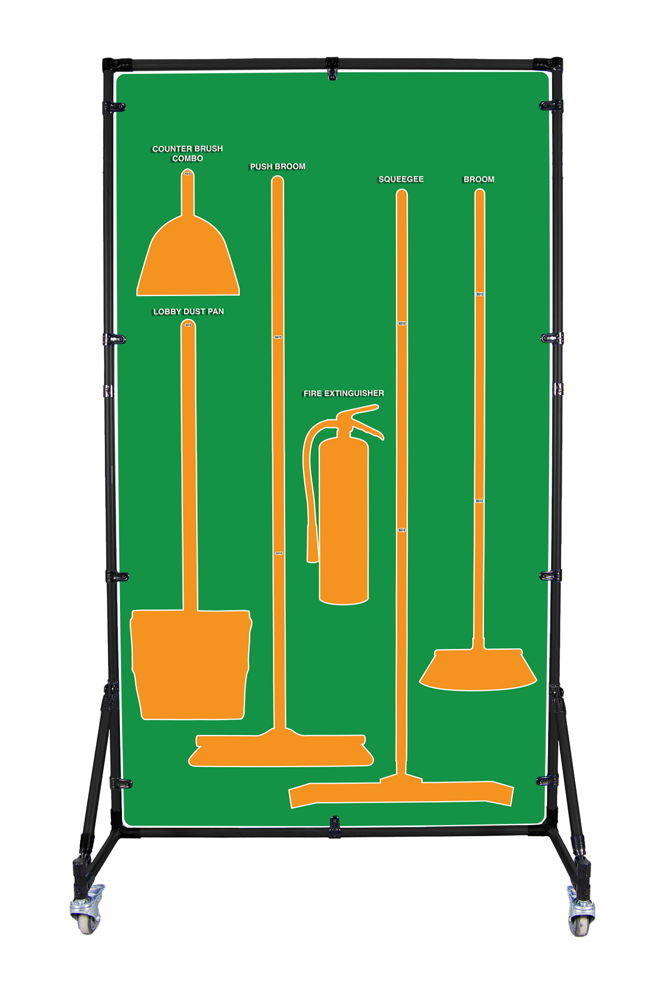 Custom Printed 5S Cleaning Station Shadow Boards | 5S Supplies