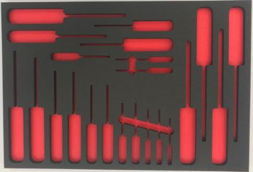 Shadow Foam Tool Insert Kit-Flight Case 530x380 x 70/50mm